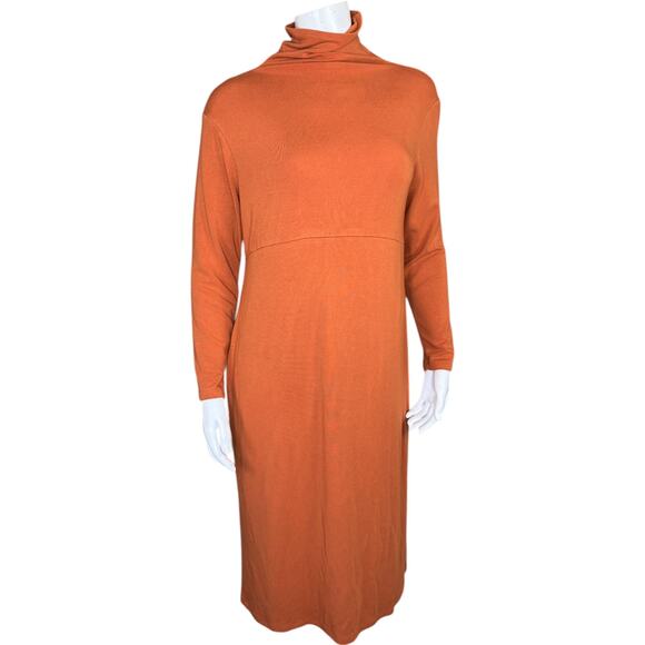 Women with Control Petite Finespun Jersey Tummy Control Midi Dress Crisp Follage - Picture 1 of 11